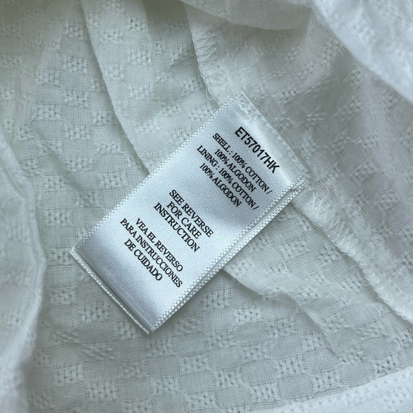 En Crème White Short Sleeve Blouse N227-38 - Picture 10 of 12